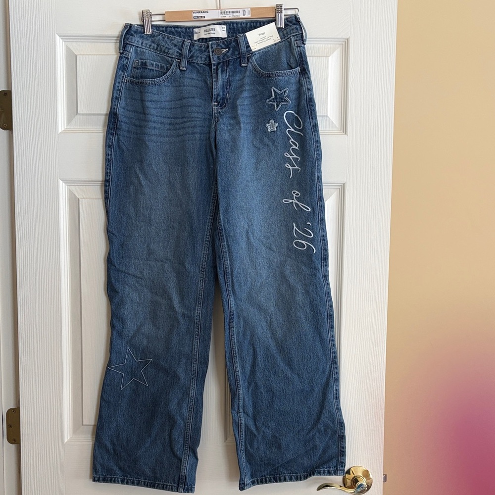 NWT Hollister Baggy Low Rise Class of 26 Jeans